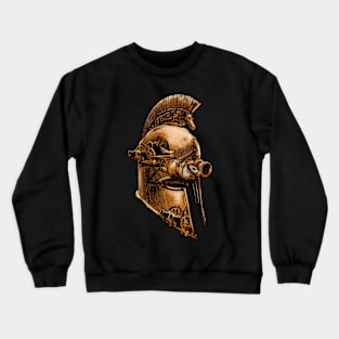 Steampunk Ancient Greek Spartan Warrior Helmet Crewneck Sweatshirt